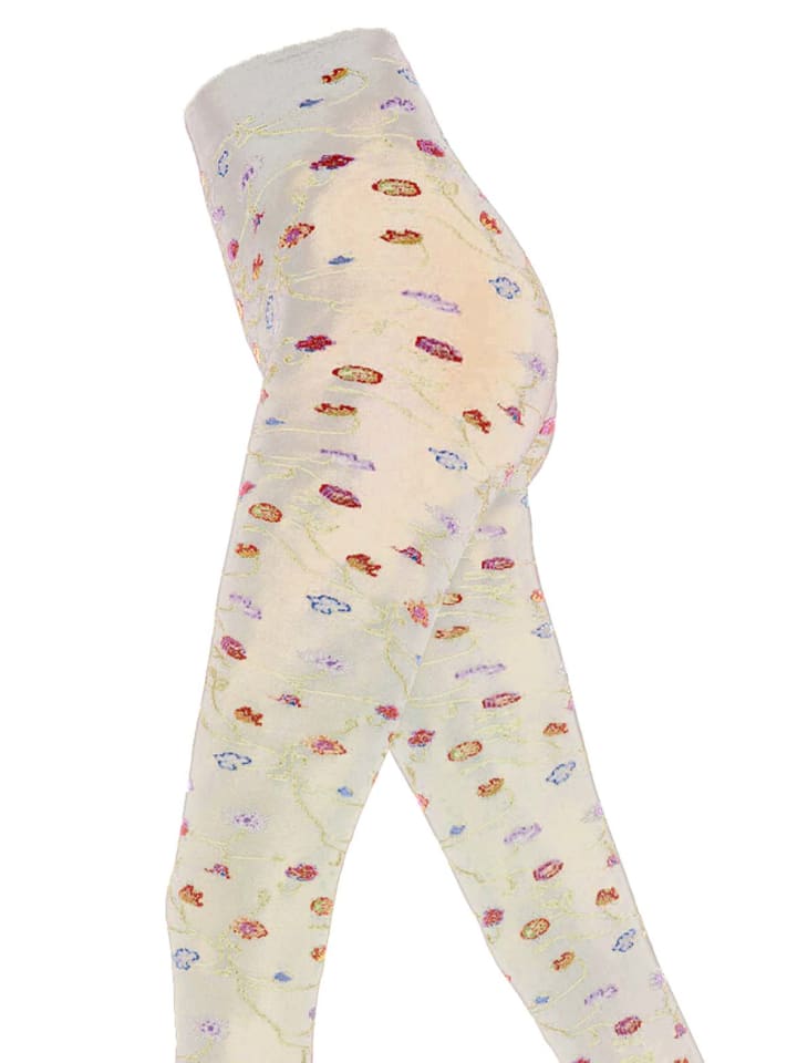 Strumpfhose FLEURS in avorio