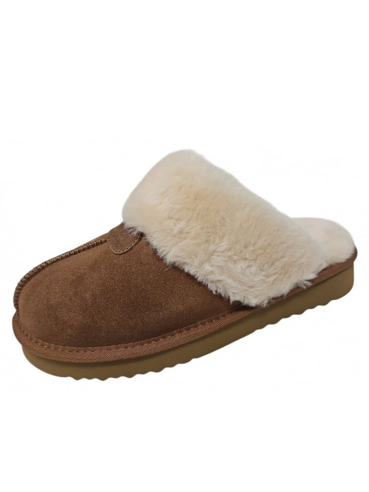 Pantolette in Beige
