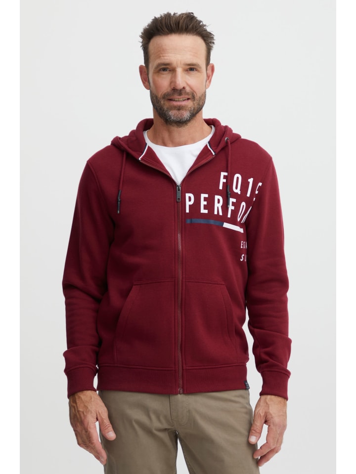 Kapuzensweatjacke FQAlbert in Rot