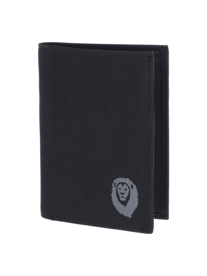 New Cryptan Geldbörse RFID Schutz 13 cm schwarz-freedom lion grey