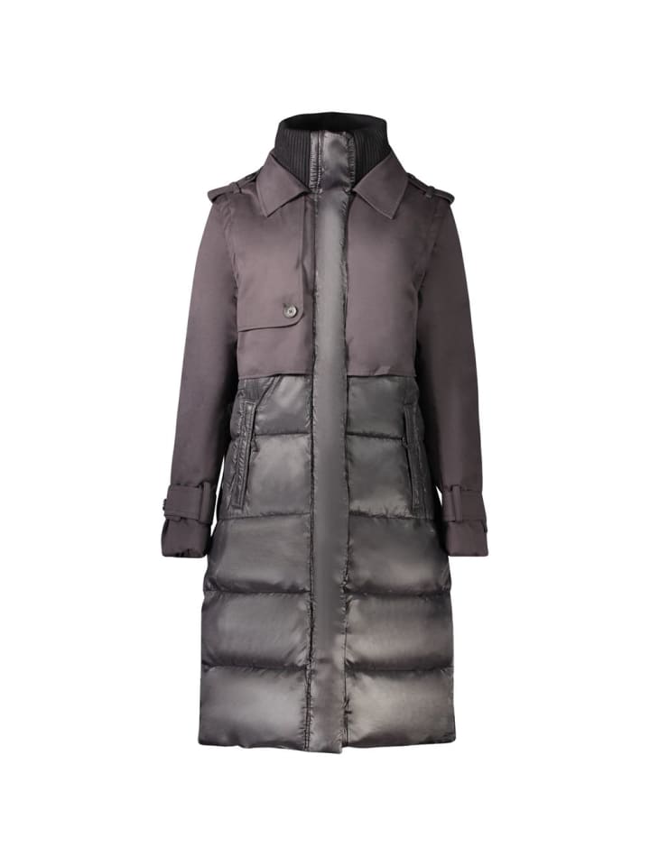 Schwarz Polyester Damen Jacke