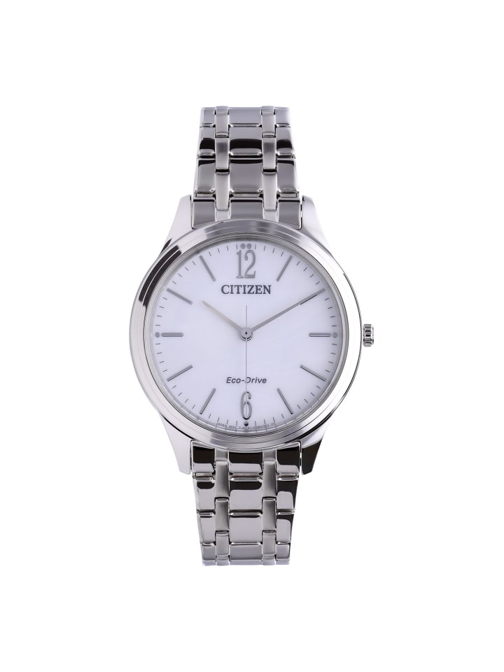Stahl Quarzuhr Citizen Silber