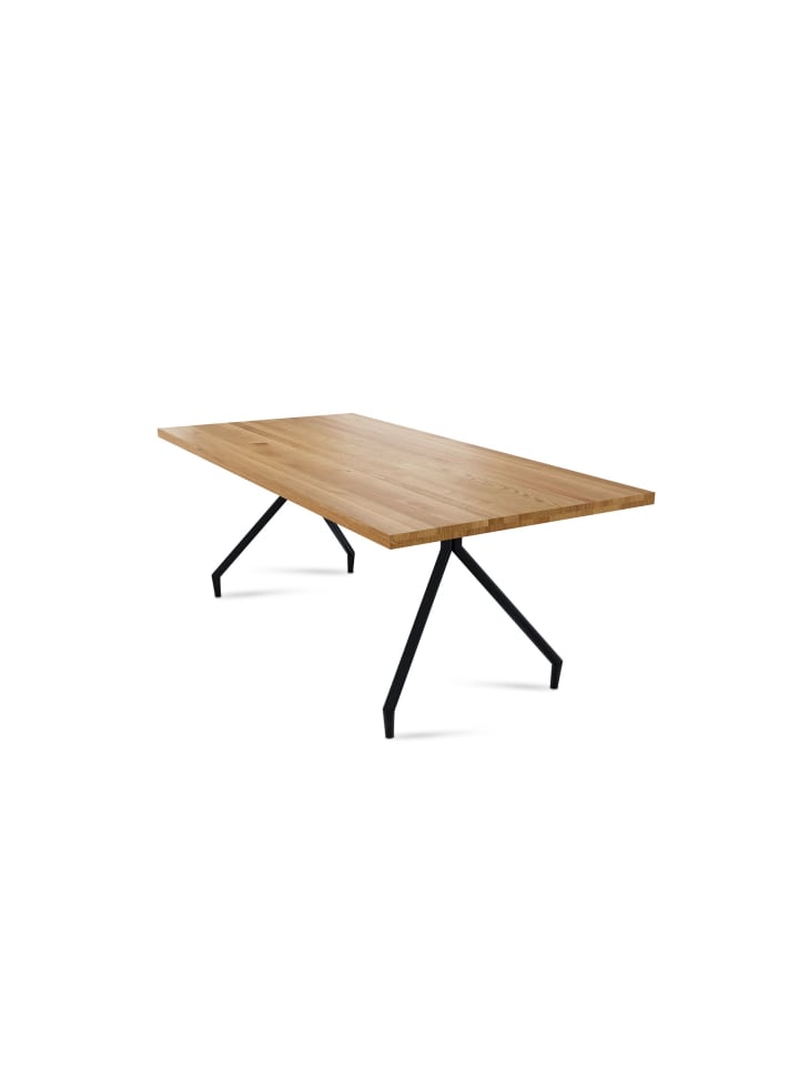 MASSIVHOLZTISCH Daisey 7 200x76x100 Esszimmertisch Wildeiche geölt
