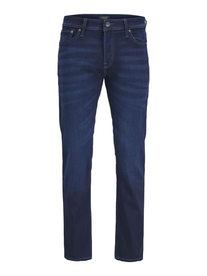 Tapered Fit Jeans in Blue Denim
