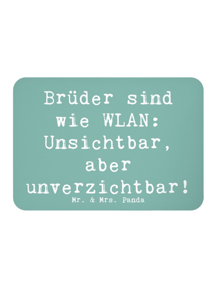 Magnet Spruch Brüder sind wie WLAN: Unsichtbar,... in Meeresbrise