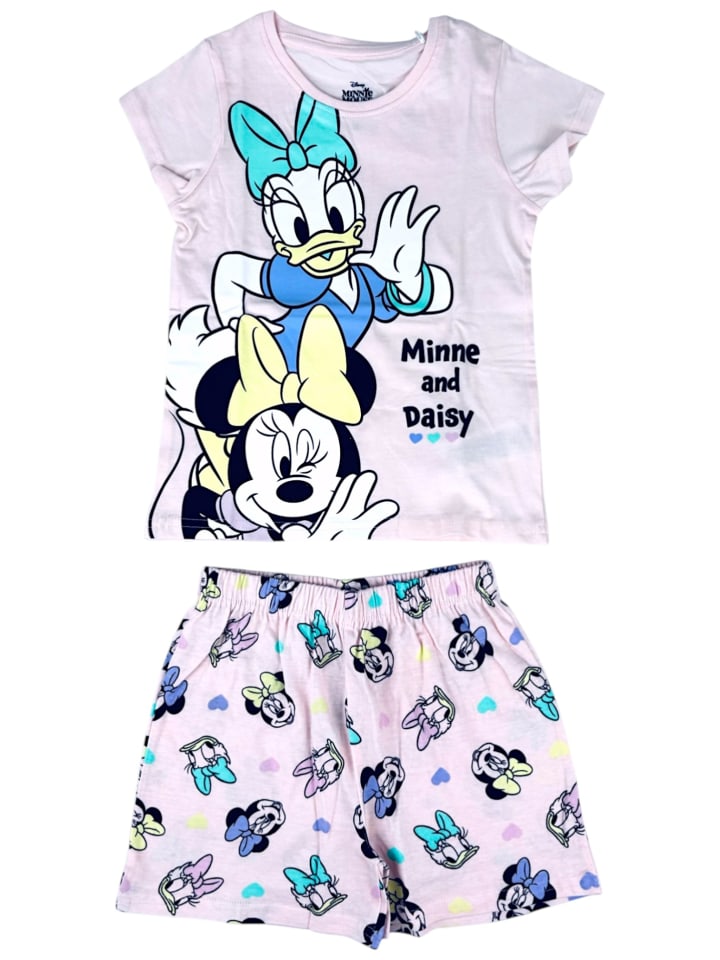Schlafanzug Minnie Mouse & Daisy Duck in Rosa