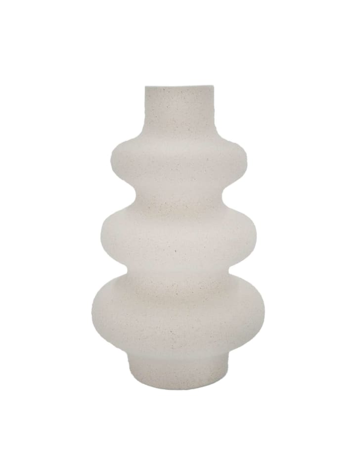 Keramik Vase Spiralvase in Weiß
