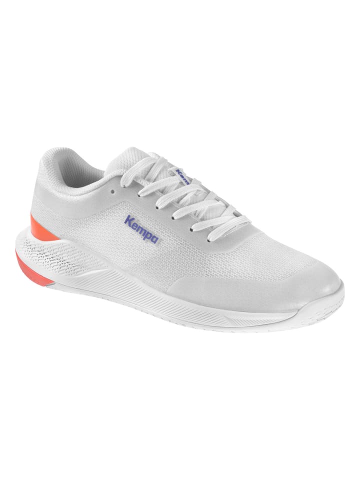 Hallen-Sport-Schuhe Kourtfly Two W in weiß/grau