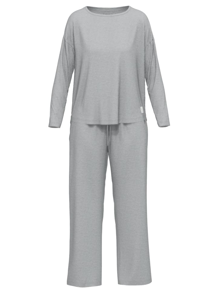 Pyjama Manila in grau-mittel-melange