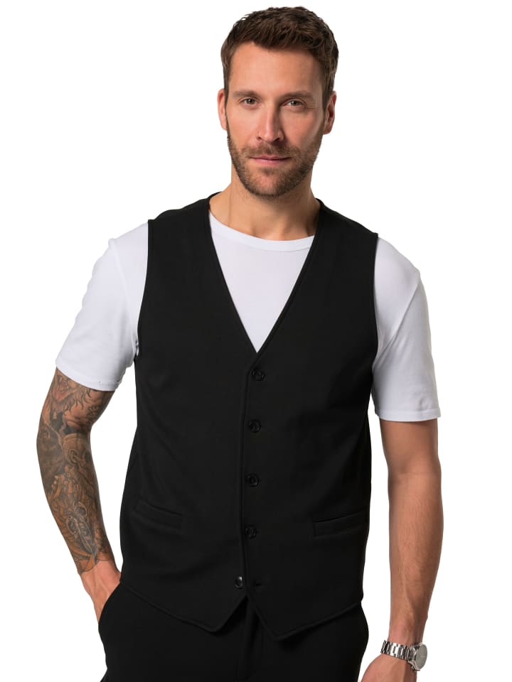 Steppweste in schwarz
