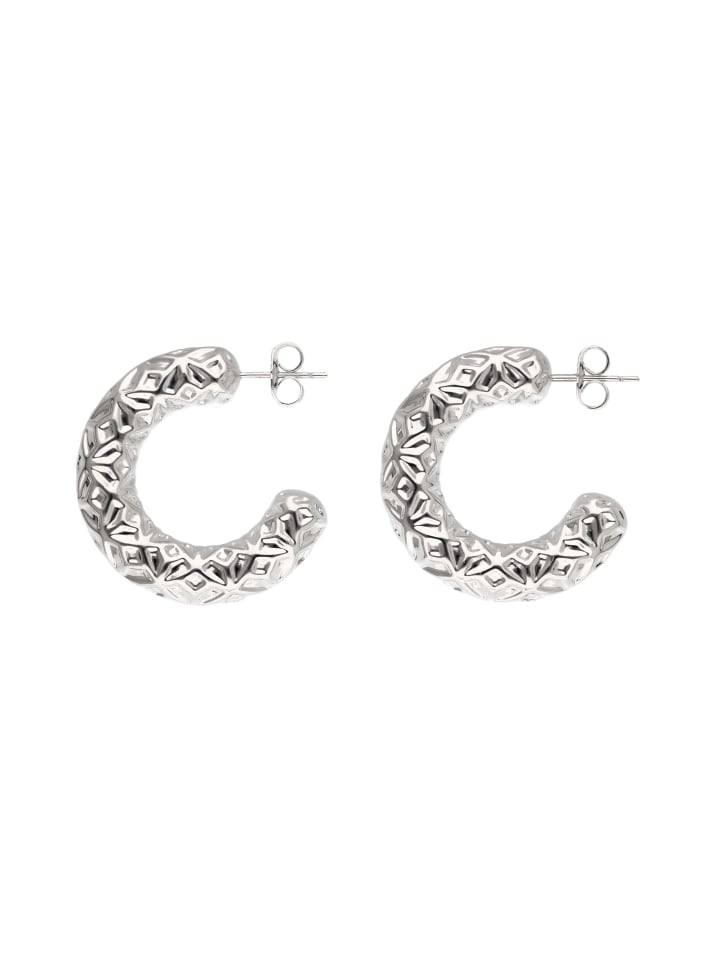 Women Hoop Earrings in Silver