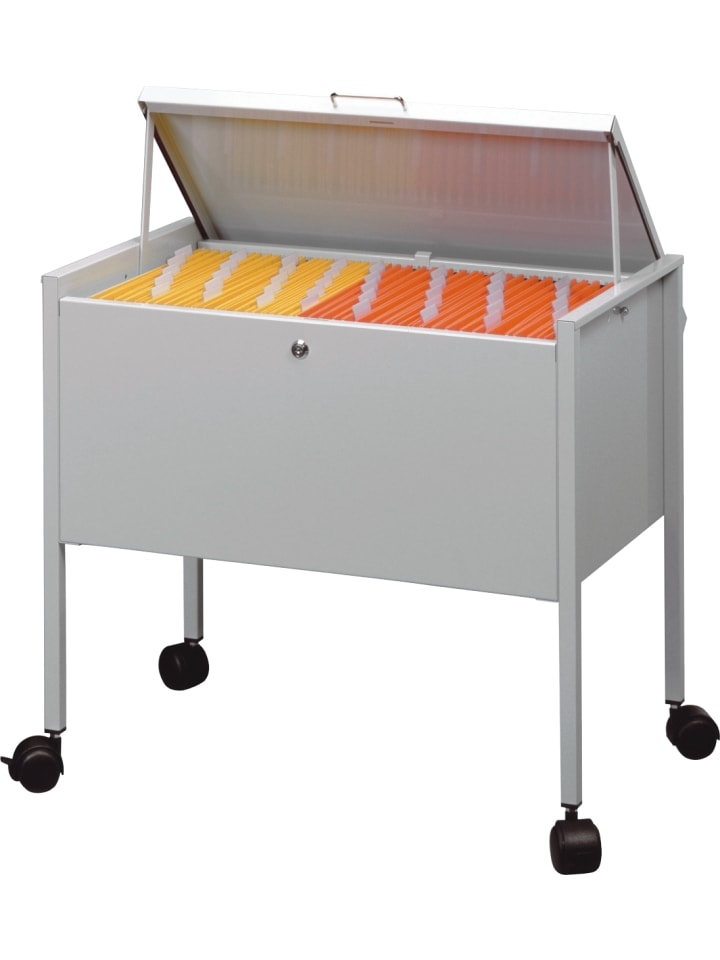 Hängemappenwagen Eco 80 A4 Top mit Deckel grau