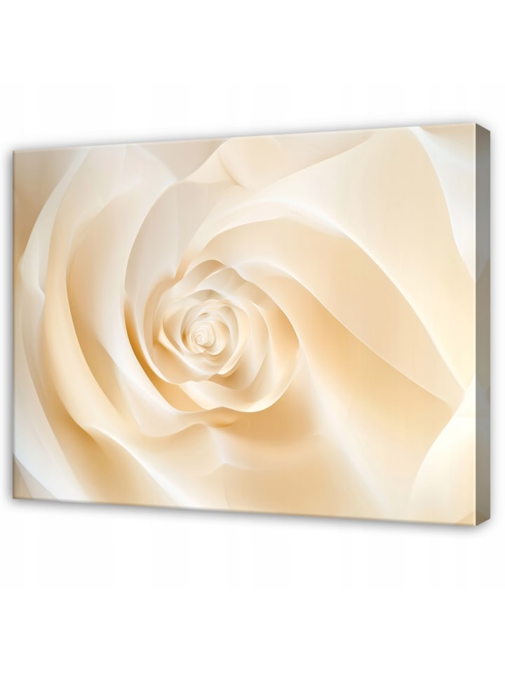 Leinwandbild Abstrakt in Beige