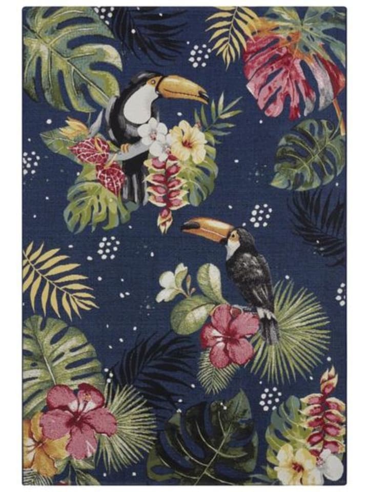 Flair In- und Outdoor Teppich Tropical Traum - blau, bunt