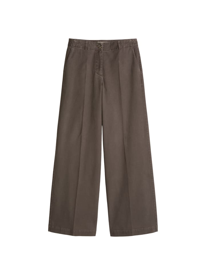 Hose Model Margo wide in Chalky Brown
