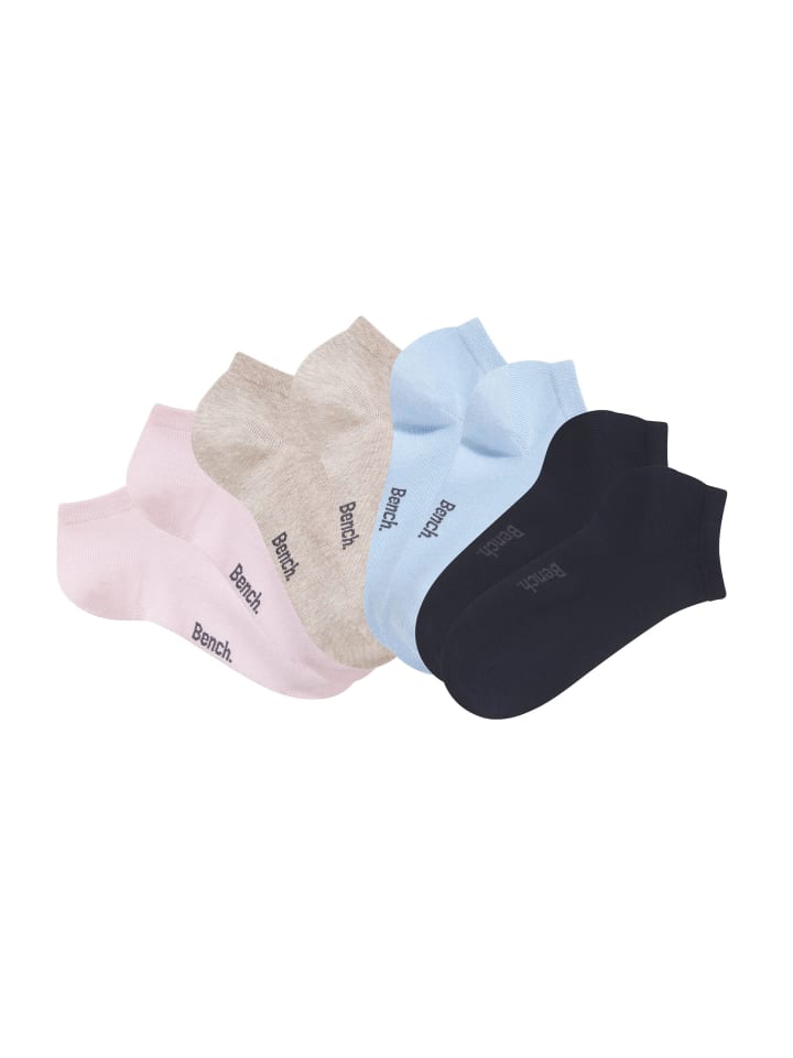 Sneakersocken in 2x marine, 2x beige, 2x rosa, 2x hell blau