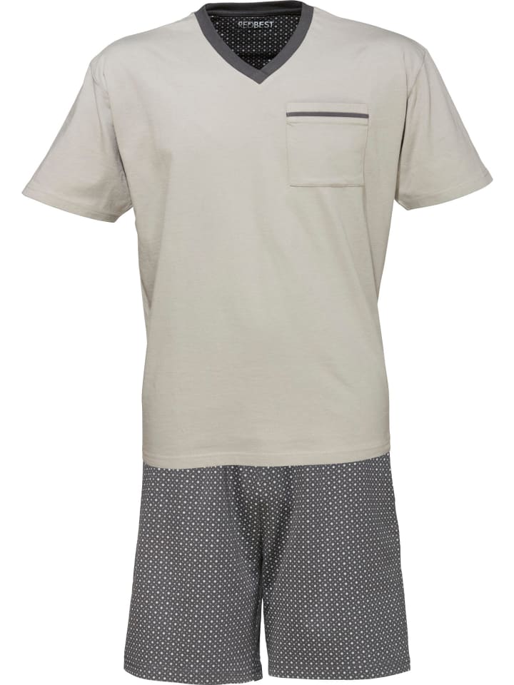 Single-Jersey Shorty in grau