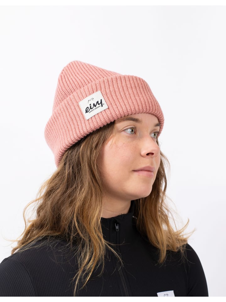 Beanie Foldable Knit Balaclava Beanie in Faded Woodrose