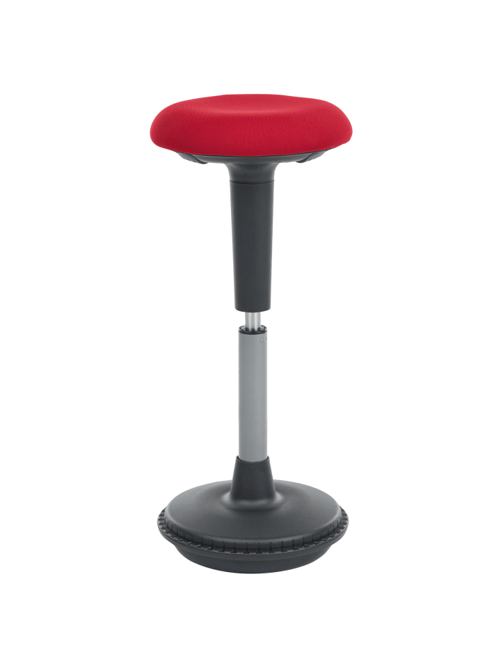 Wackelhocker ESTELL in Rot/Schwarz - (W) 33 x (H) 63 x (L) 33 cm