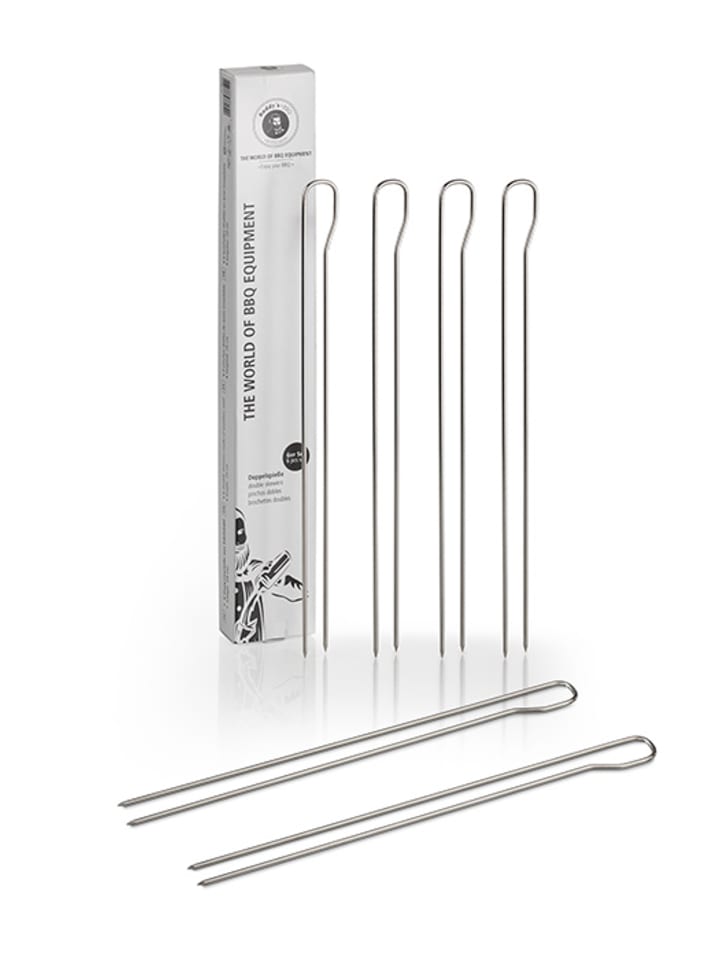 Doppelspieße, 6 er Set Länge: 29 cm Edelstahl (AISI 201) Rundmaterial