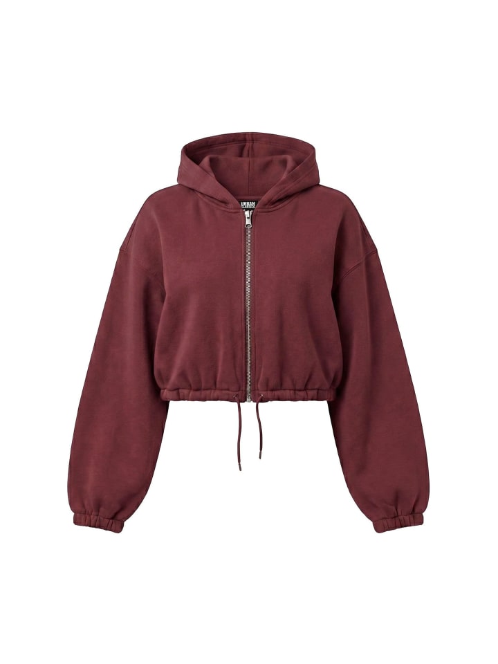 Fleece Zipthrough in burgundy
