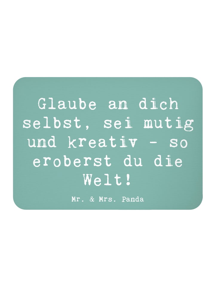 Pinnwand Magnet Spruch Die Freude an der Kreati... in Meeresbrise