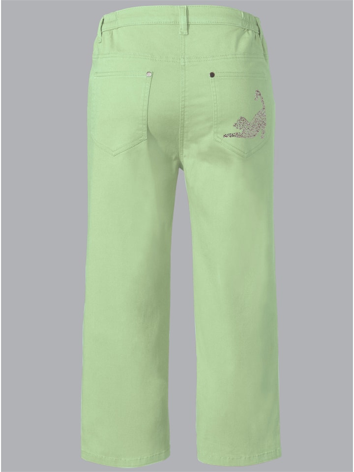 Capri-Jeans in reseda