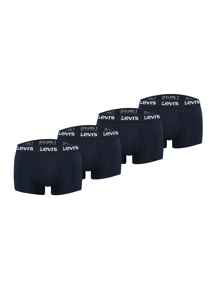 Boxershorts LEVIS Men Repeat Logo Trunk 4P in Navy