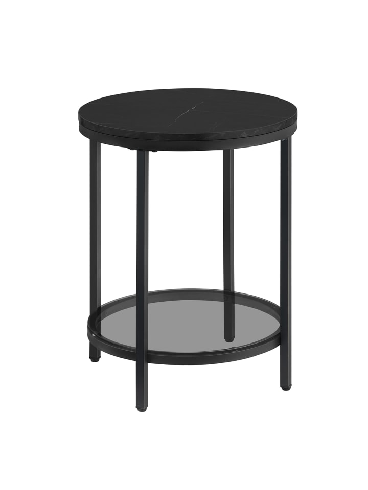 Beistelltisch Baris in schwarz - (B)45 x (H)55 x (T)45 cm