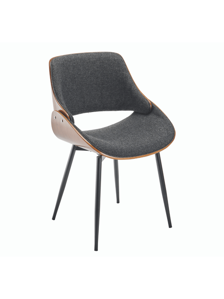 Stuhl MANNIX in Grau - (W)56  x (H)78  x (L)cm