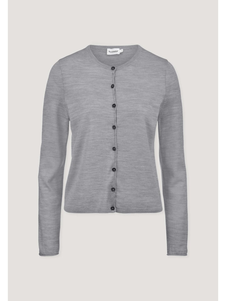 Strick Jacke in hellgrau