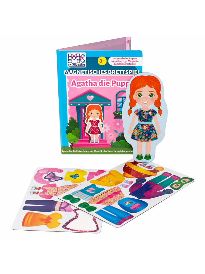 Magnetspiel Anziehpuppe “Agatha die Puppe” 22 doppelseitige Magnete- ab 3 Jahren