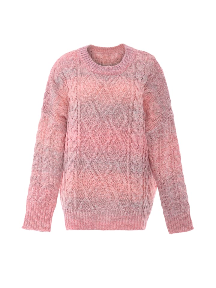 Damen Pullover in PINK GELB