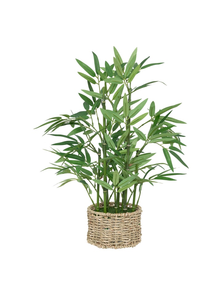 Künstlicher Bambus im Topf in Grün, 46 cm