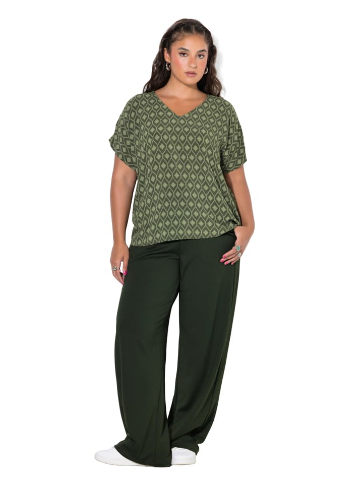 Bluse in dunkeloliv