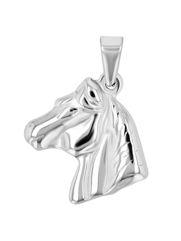 Damen Anhänger Pferd aus Edelstahl in silber