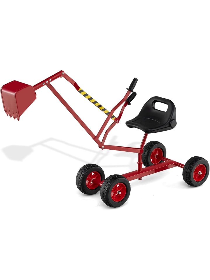 Sitzbagger 360° drehbar in Rot