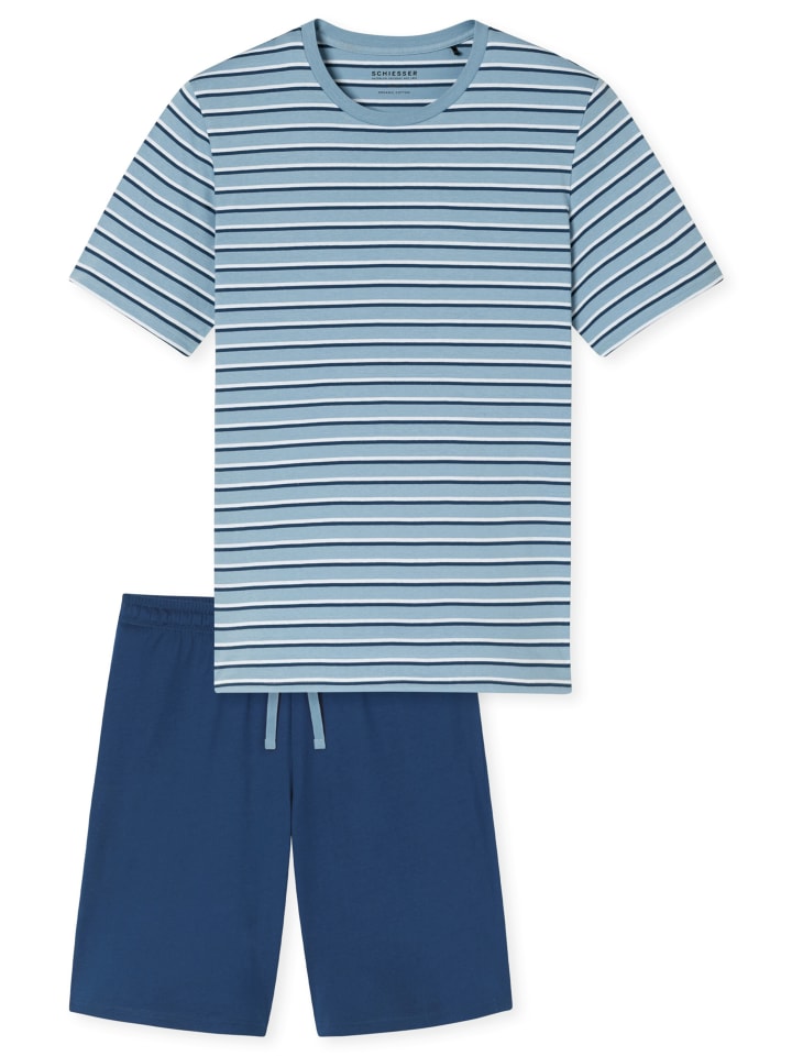 Schlafanzug Casual Nightwear in Pacific blue