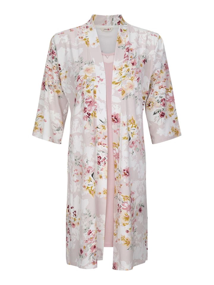 Sleepwear-Set Gown & Nightdress Blossom in Pink