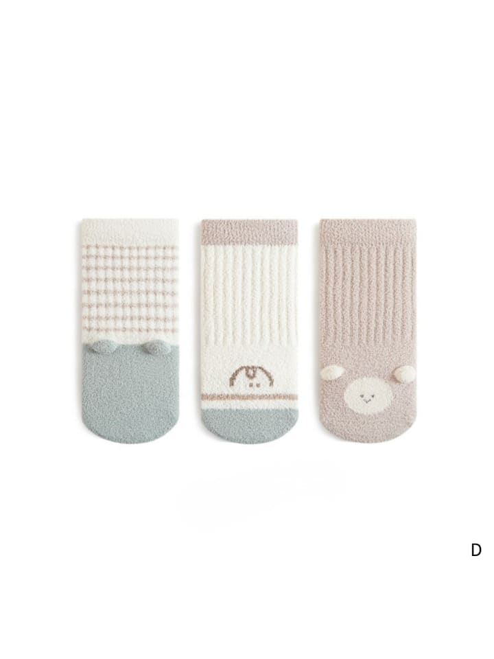 3er-Set 'Schaf' Winter Baby Socken D