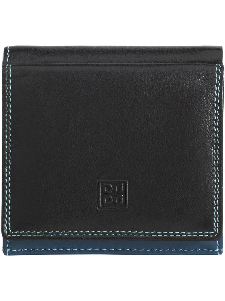 Flavio Geldbörse Leder 9.5 cm schwarz