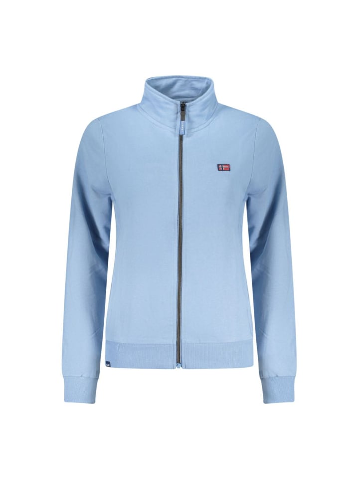 Blau Baumwolle Damen Sweatshirt