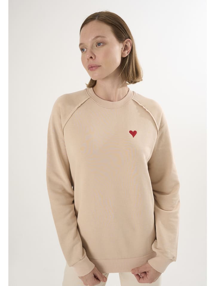 Sweatshirt in Beige