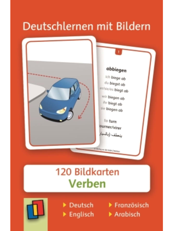 Papeterie/PBS - Verben: Set 1 - Deutsch, Englisch, Französisch und Arabisc