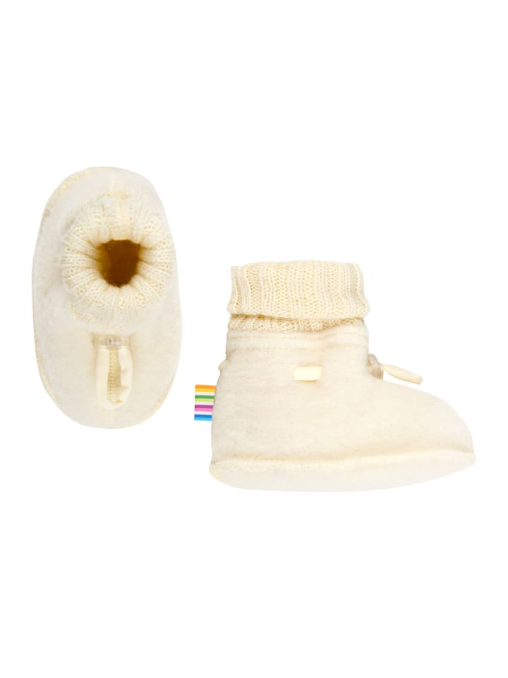 Booties Krabbelschuhe Merino-Wolle in nature