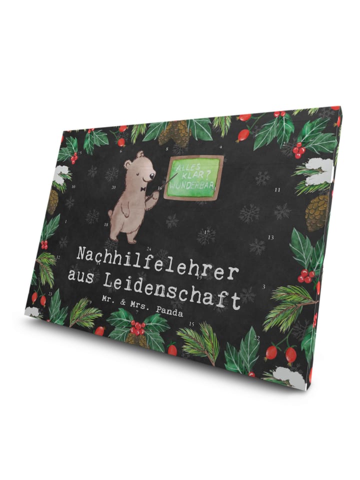 Advents-Teekalender Nachhilfelehrer Leidenschaf... in Kreidetafel