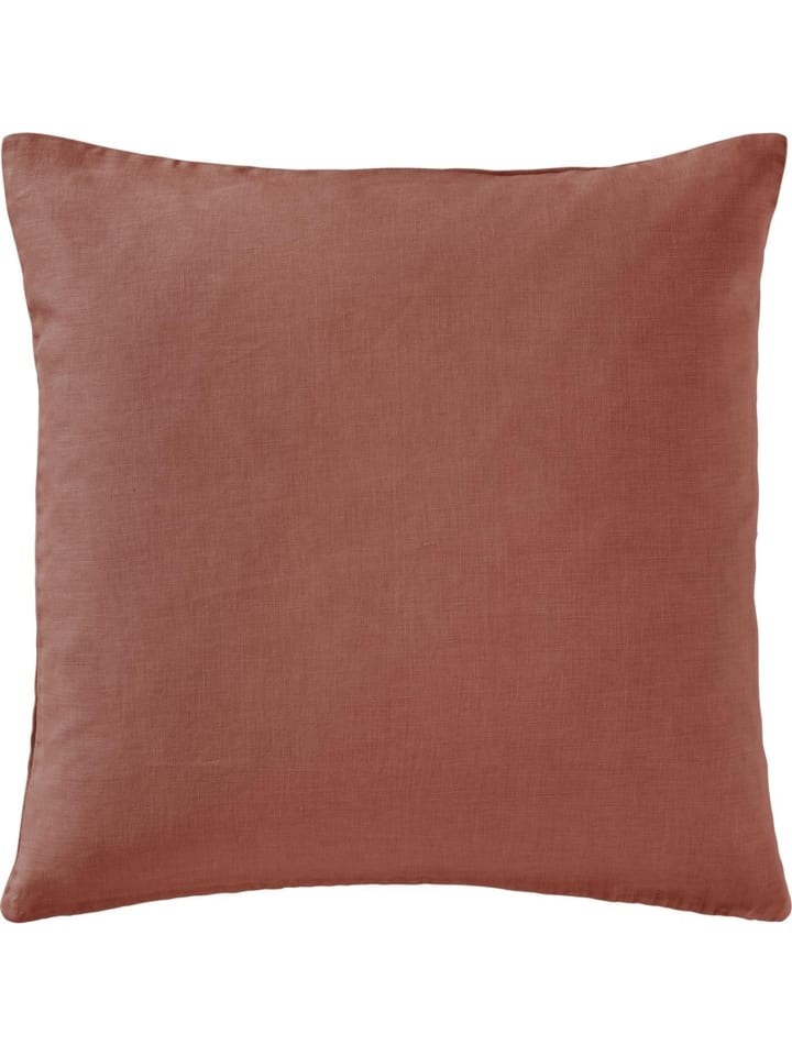 Leinen-Kissenbezug 50x50 cm einfarbig in dusty plum