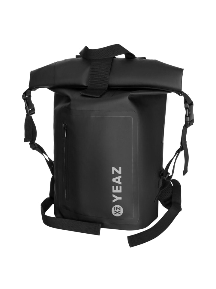 STOCKHOLM Wasserfester Rucksack weißes Logo in schwarz