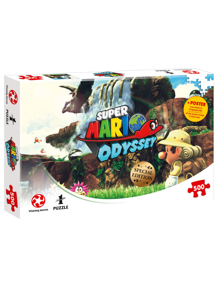 Puzzle Super Mario Odyssey Fossil Falls 500 Teile 48 x 34 cm in bunt