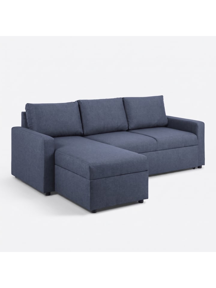 Schlafsofa Sander Blau 218 x 155 cm